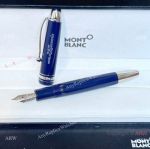 New 2024 Montblanc Meisterstuck the Origin Collection Blue Fountain Pen 149 Top Replica